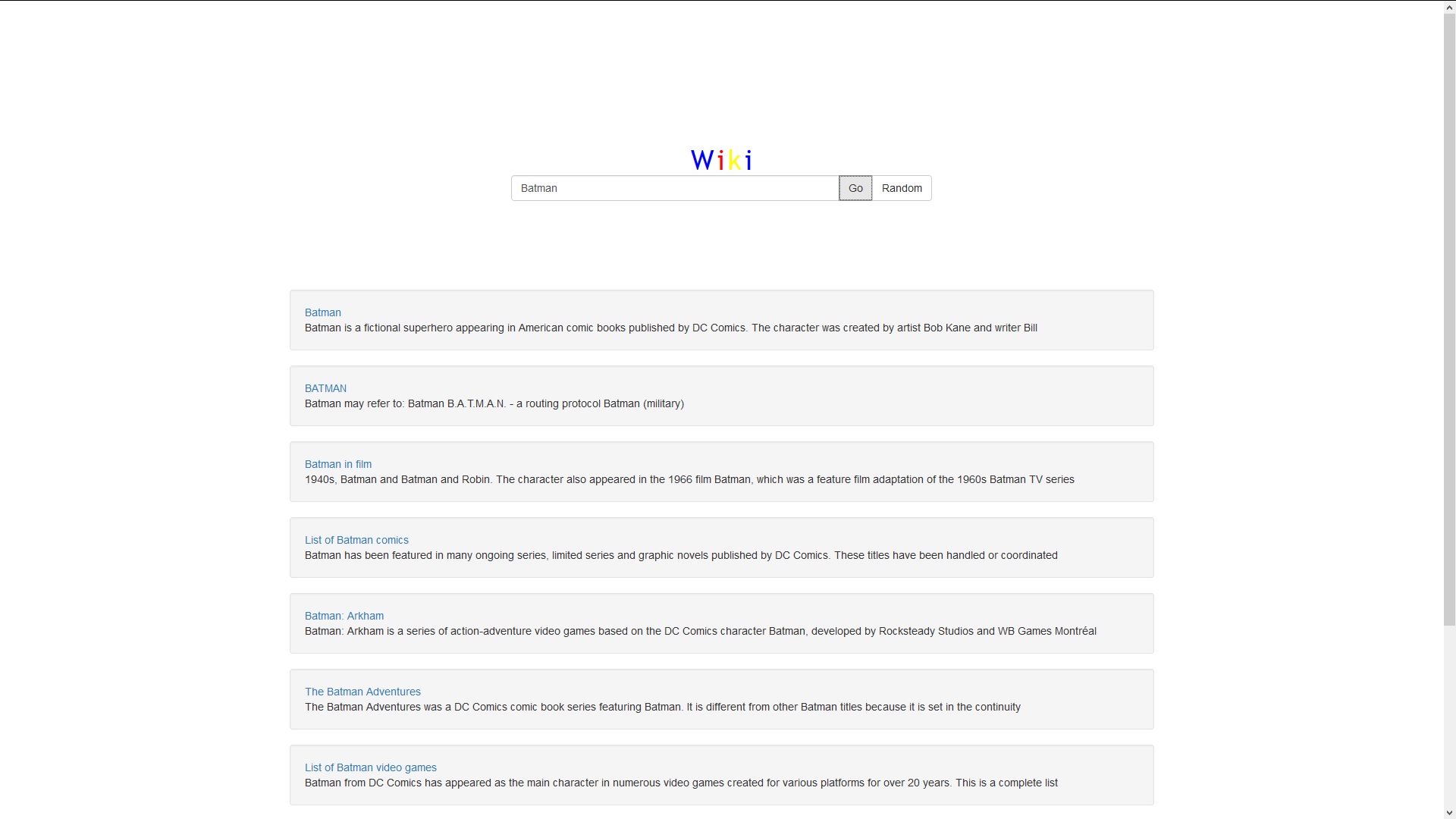 Wiki Viewer.